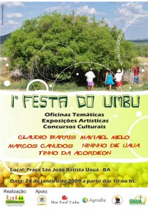 Cartaz da I Festa do Umbu - Clique para aumentar